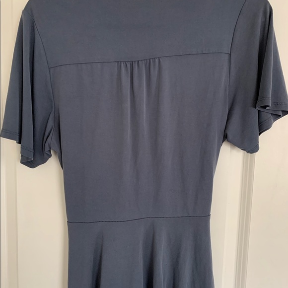 Periwinkle Lace Wrap Shirt - Picture 2 of 3